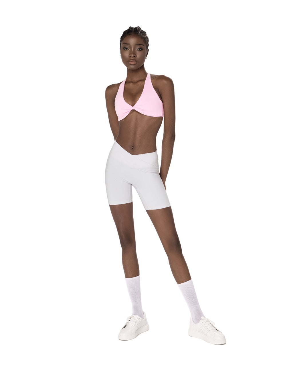 Mia Cross Sport Bra - Pink – Cosette di Ames